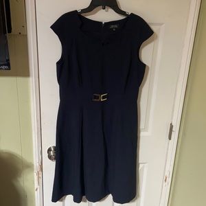 Beautiful navy blue Tahari classic dress. Size 10
